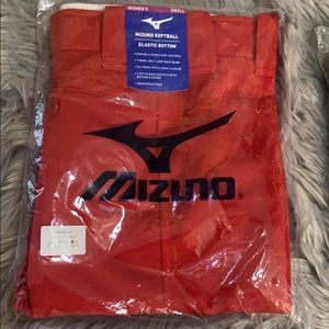 Womens red mizuno softball pants